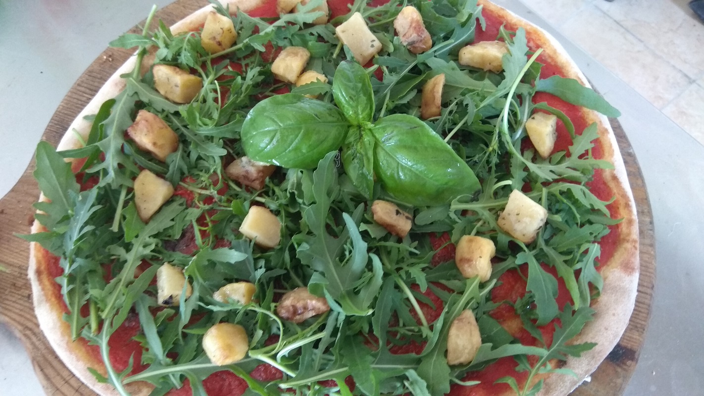 Pizza Con Alici Rucola E Patate Silvio Cicchi